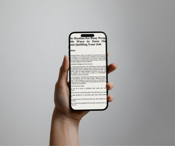 AI Side Hustles for Busy People: 7 Flexible Ways to Earn Online Without Quitting Your Job - Image 7