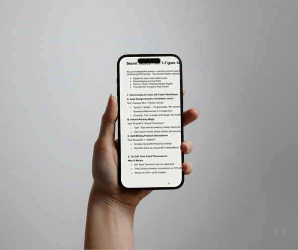 AI-Powered Passive Income: How to Launch a $10K/Month Print-on-Demand Business in 30 Days (Without Design Skills) - Image 6